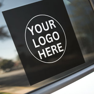 Your Logo l Professional Company Black & White Window Cling