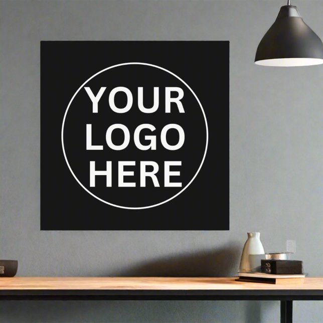Your Logo l Promotional Company Black & White Wall Decal (Creator Uploaded)