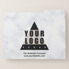 Your Logo Marble Chic Modern Custom Decorative