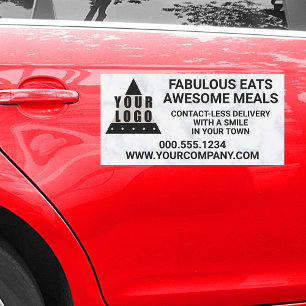 Your Logo Marble Delivery Driver Gig Easy Swap Car Magnet