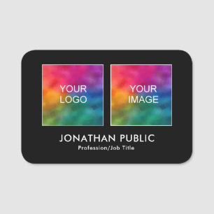 Your Logo & Member Photo Pin Back or Magnetic Name Tag