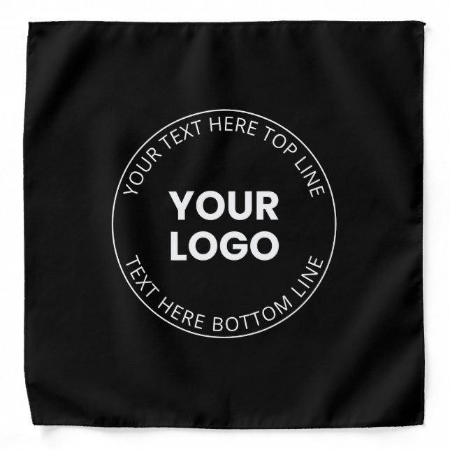 Your Logo Minimalistic Style Bandana (Front)