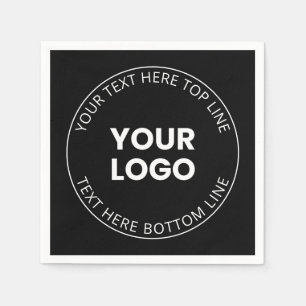 Your Logo Minimalistic Style Napkins