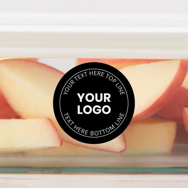 Your Logo Minimalistic Style Waterproof Labels (Affixed)