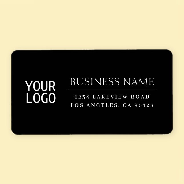 Your Logo | Modern Classic White & Black Label (Creator Uploaded)
