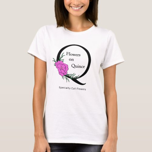 Your Logo Modern Custom Trendy Flower Farm T_Shirt