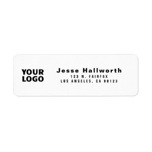 Your Logo Modern Customizable Return Address Label