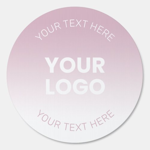 Your Logo  Modern Dusty Pink  White Ombre Sign