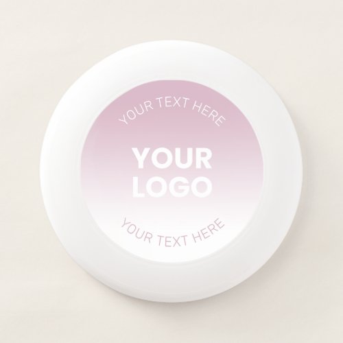 Your Logo  Modern Dusty Pink  White Ombre Wham_O Frisbee