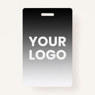 Your Logo & Modern Editable Color Gradient Badge