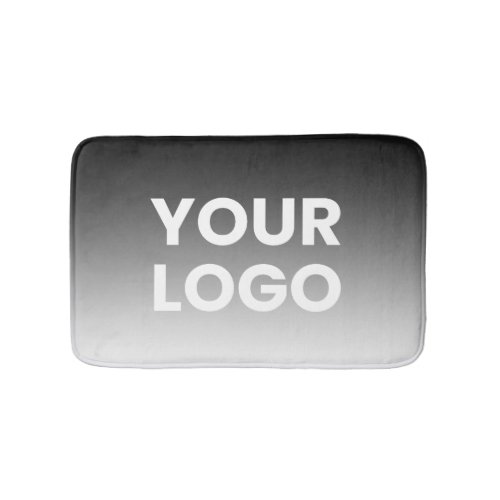 Your Logo  Modern Editable Color Gradient Bath Mat