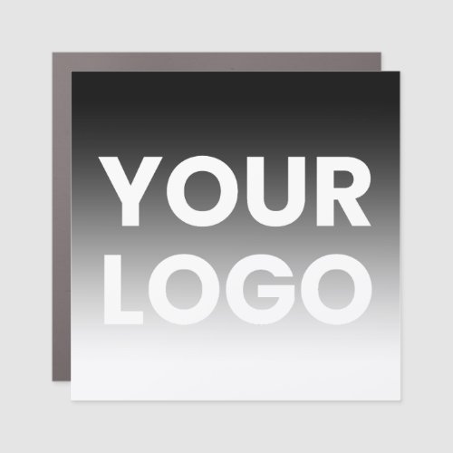 Your Logo  Modern Editable Color Gradient Car Magnet