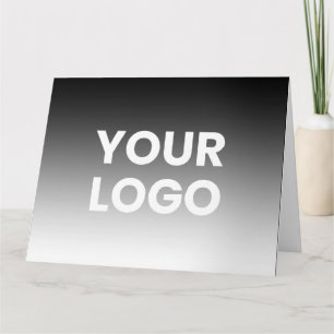 Your Logo & Modern Editable Color Gradient Card