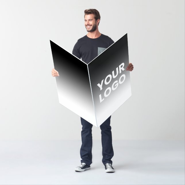 Your Logo & Modern Editable Color Gradient Card (In Situ)