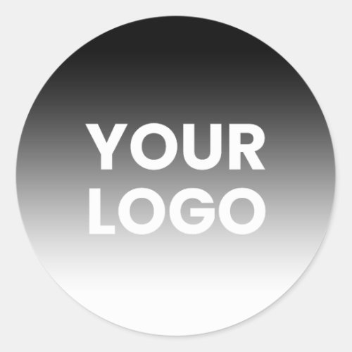 Your Logo  Modern Editable Color Gradient Classic Round Sticker