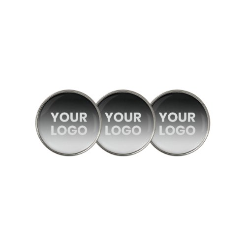 Your Logo  Modern Editable Color Gradient Golf Ball Marker