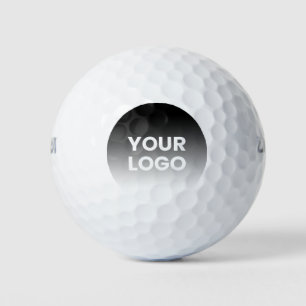 Your Logo & Modern Editable Color Gradient Golf Balls