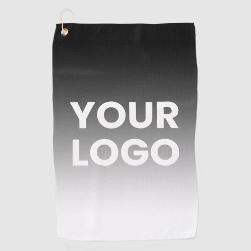 Your Logo  Modern Editable Color Gradient Golf Towel