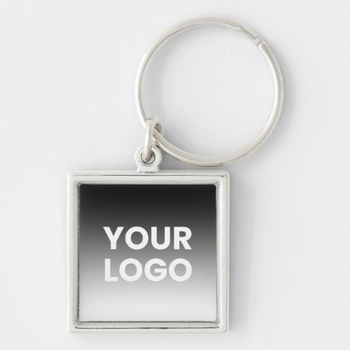 Your Logo  Modern Editable Color Gradient Keychain