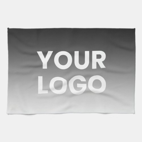 Your Logo  Modern Editable Color Gradient Kitchen Towel