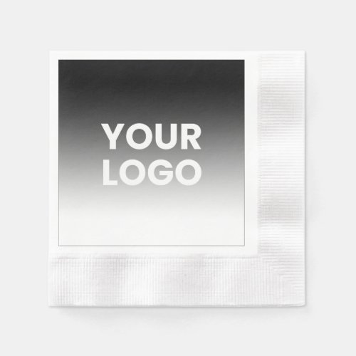 Your Logo  Modern Editable Color Gradient Napkins