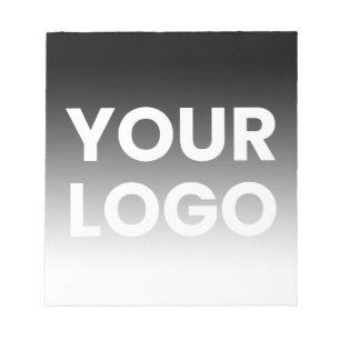 Your Logo & Modern Editable Color Gradient Notepad