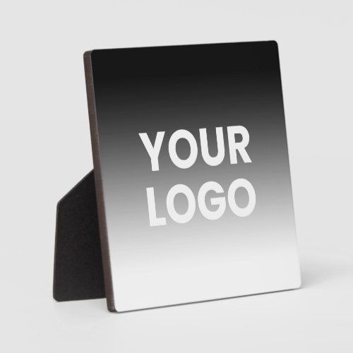 Your Logo  Modern Editable Color Gradient Plaque
