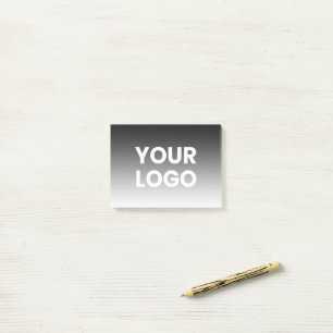Your Logo & Modern Editable Color Gradient Post-it Notes