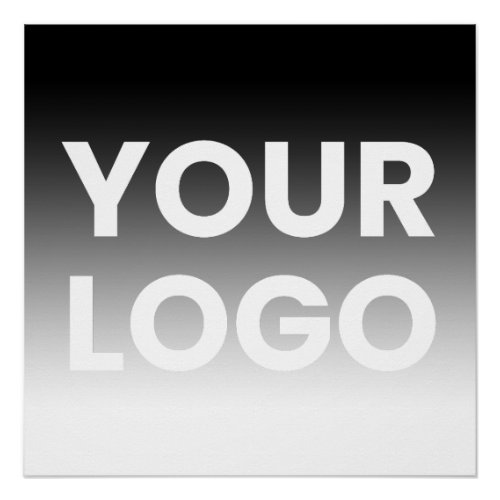 Your Logo  Modern Editable Color Gradient Poster