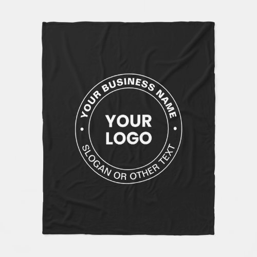 Your Logo  Modern Editable Text  Elements  Fleece Blanket