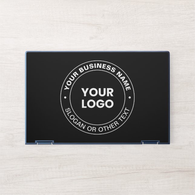 Your Logo | Modern Editable Text & Elements  HP Laptop Skin (Front)