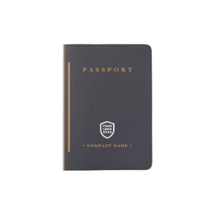 Your Logo   Modern Minimalist Business Passport Holder