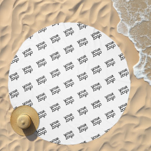 Your Logo   Modern Repeating Pattern Beach Towel