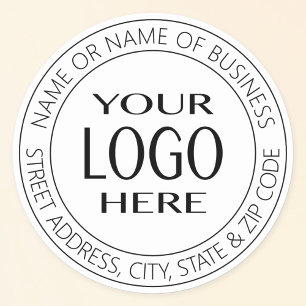 YOUR LOGO Modern Return Address or Product Label