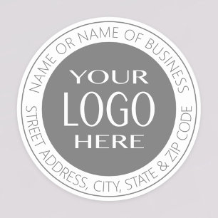 YOUR LOGO Modern Return Address or Product Label