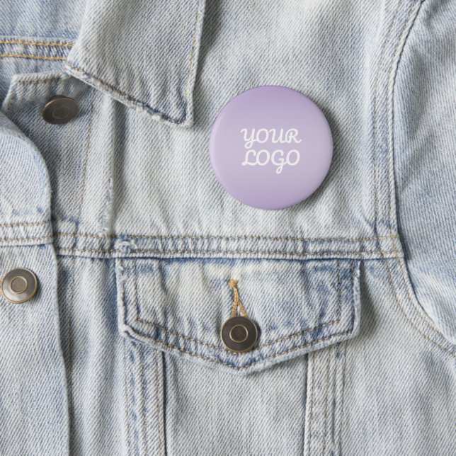 Your Logo & Modern Simple Ombre | Lavender Button (In Situ)