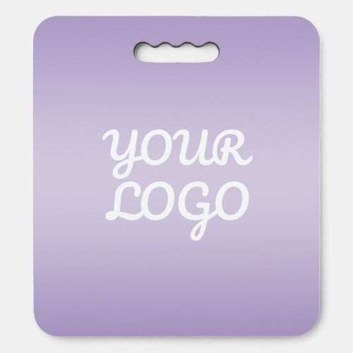 Your Logo & Modern Simple Ombre | Lavender Seat Cushion