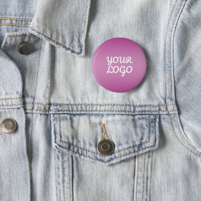 Your Logo & Modern Simple Ombre | Purple Button (In Situ)