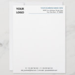 Your Logo Name Address Info Business Letterhead<br><div class="desc">Your Colors and Font - Professional Design Business Office Letterhead with Logo - Add Your Logo - Image / Business Name - Company / Address / Contact Information - Website / E-mail / Phone / more - Resize and move or remove and add elements / image with customization tool. Choose...</div>