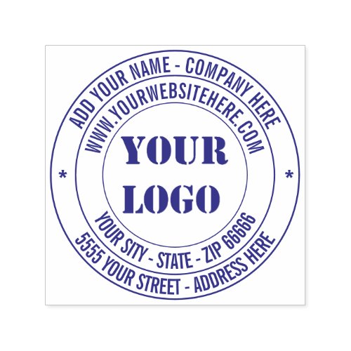 Your Logo Name Address Website Business Stamp