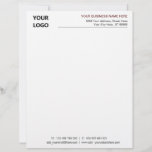 Your Logo Name Colors Personalized Letterhead<br><div class="desc">Simple Personalized Your Business Office Letterhead with Logo - Add Your Logo - Image / Business Name - Company / Address / Contact Information - Website / E-mail / Phone - Resize and move or remove and add elements / image with customization tool. Choose / add your favorite text -...</div>