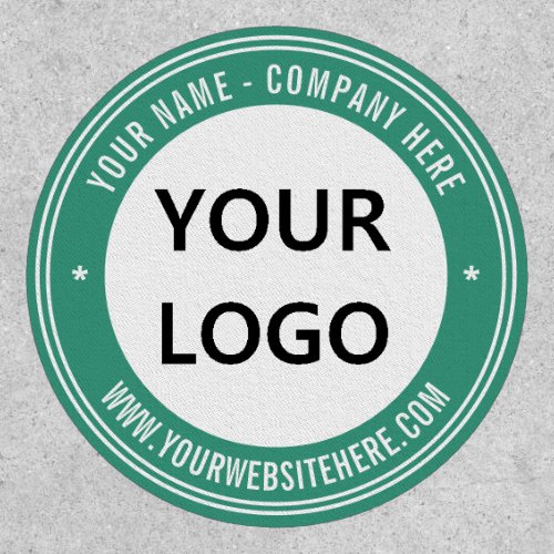 Your Logo Name Info Colors Stamp Design Patch 