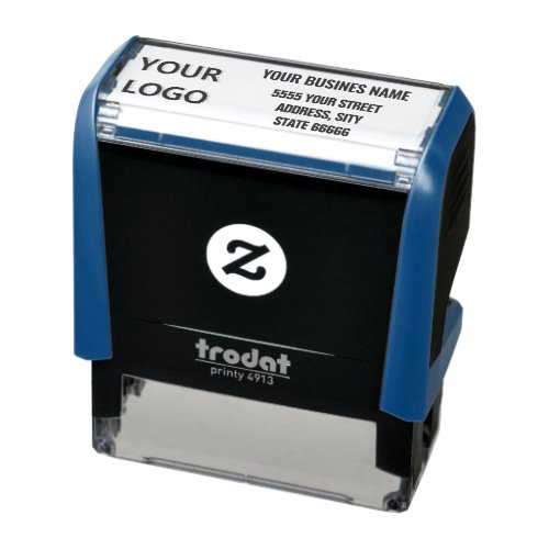 Your Logo Name Return Address Simple Personalized  Self_inking Stamp