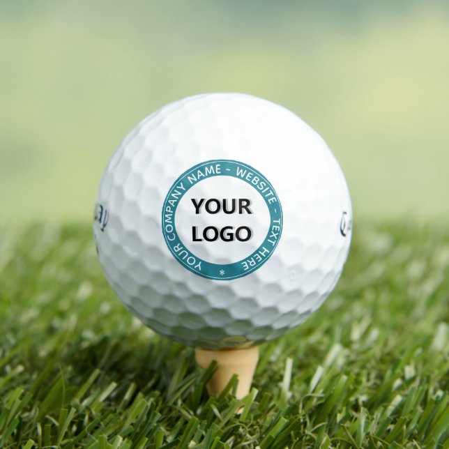 Your Logo Name Text Personalized Golf Balls Gift (Insitu Tee)