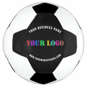 Your Logo Name Website and Color Promo Soccer Ball