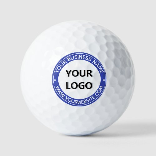 Your Logo Name Website and Colors Golf Balls Stamp