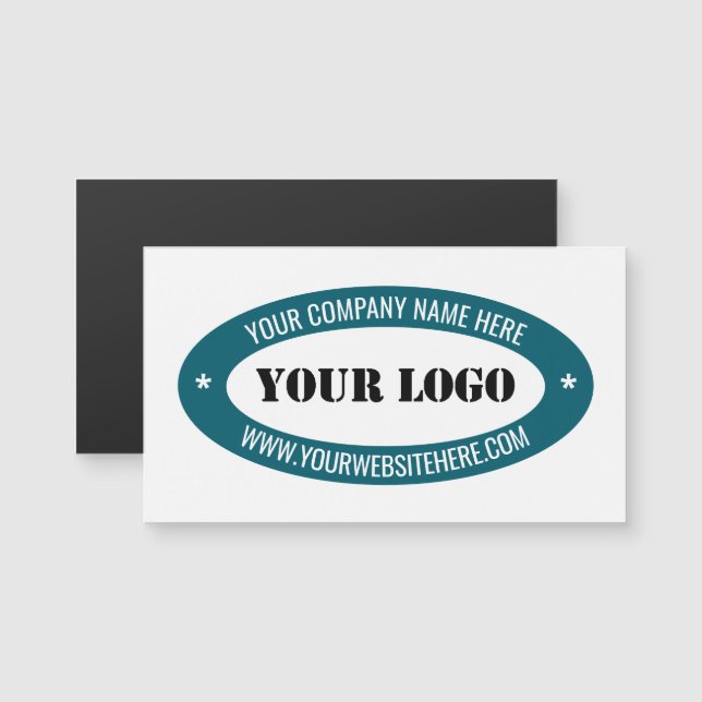 Your Logo Name Website Business Card Colors Stamp (Front/Back)