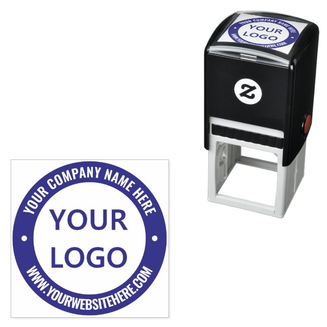 Your Logo Name Website Color Professional Stamp (In Situ)