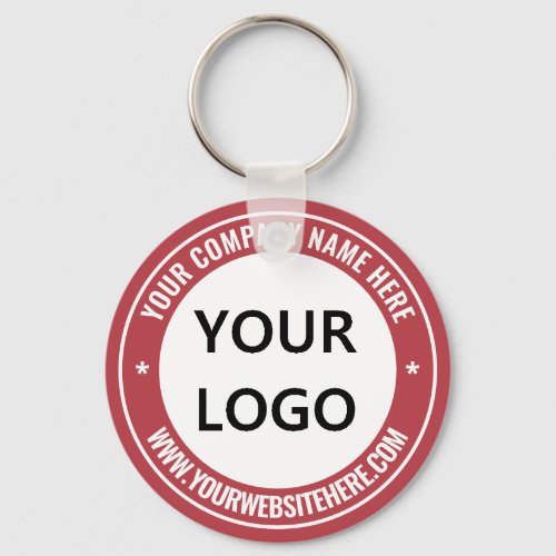 Your Logo Name Website Colors Design Promotional  Keychain