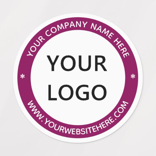 Your Logo Name Website Colors Labels Stamp Design